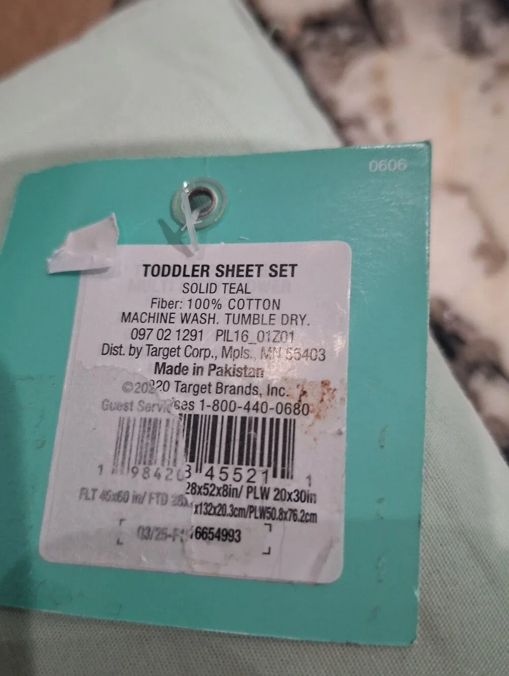 Pillowfort Mint Green TODDLER BED Sheet Set